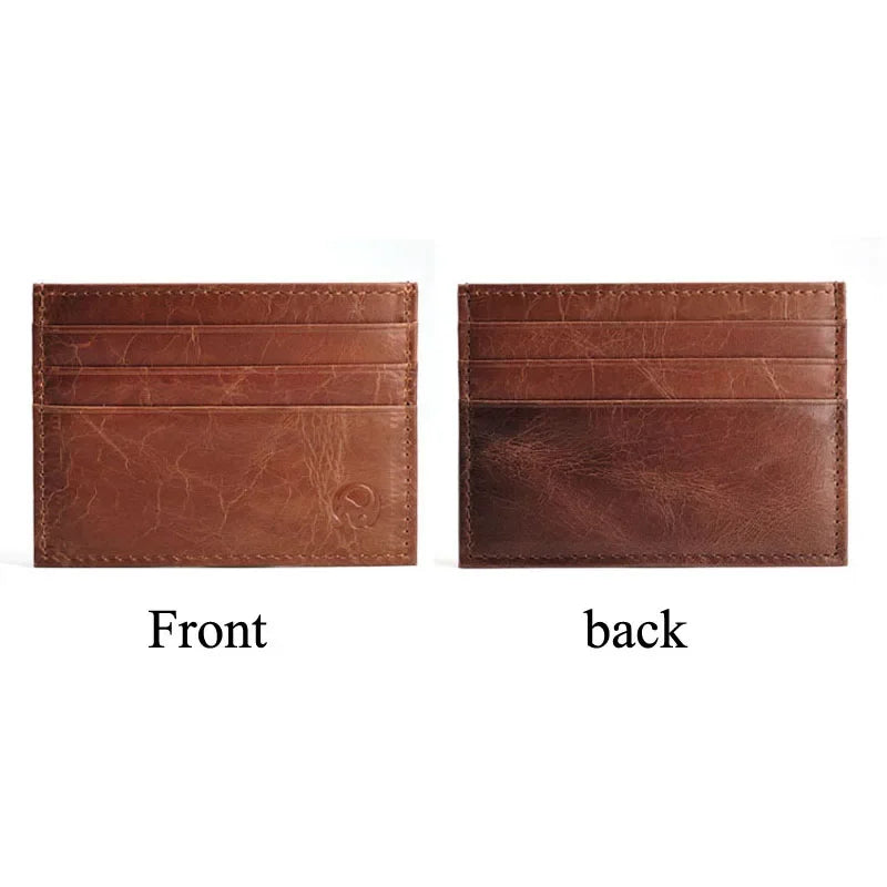 Argentina Leather Card Wallet - Brown