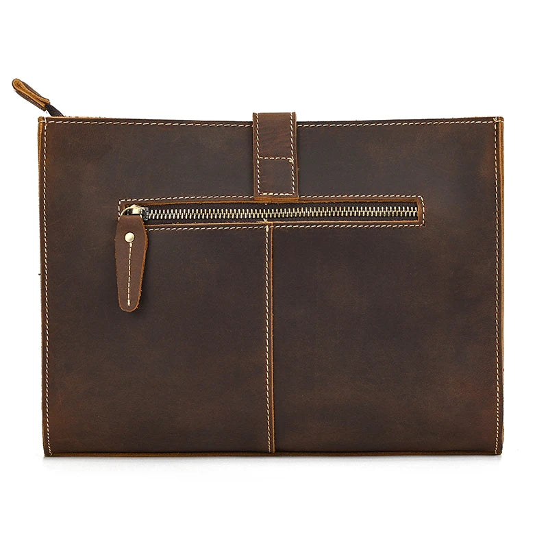 Men's Leather Clutch Wristlet 7.9" iPad Organizer
