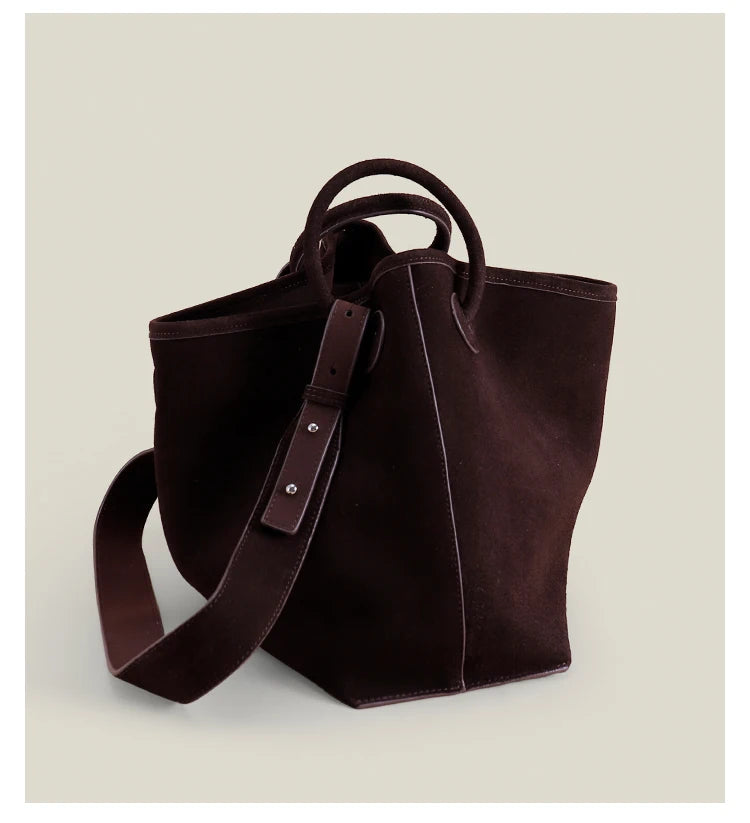 Amy Green Suede Satchel Tote