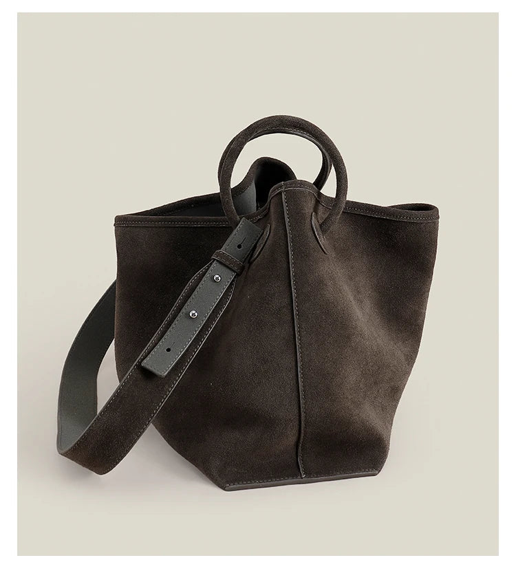 Amy Green Suede Satchel Tote